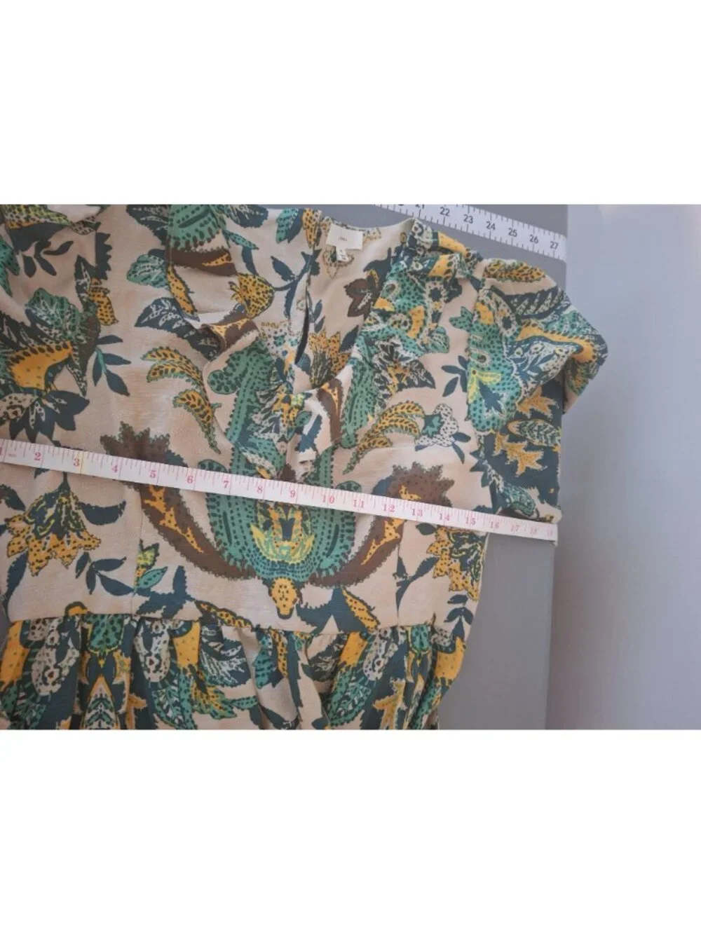 A Loves A Maxi Dress M Paisley Floral Puff Sleeve Boho Cottagecore Belted